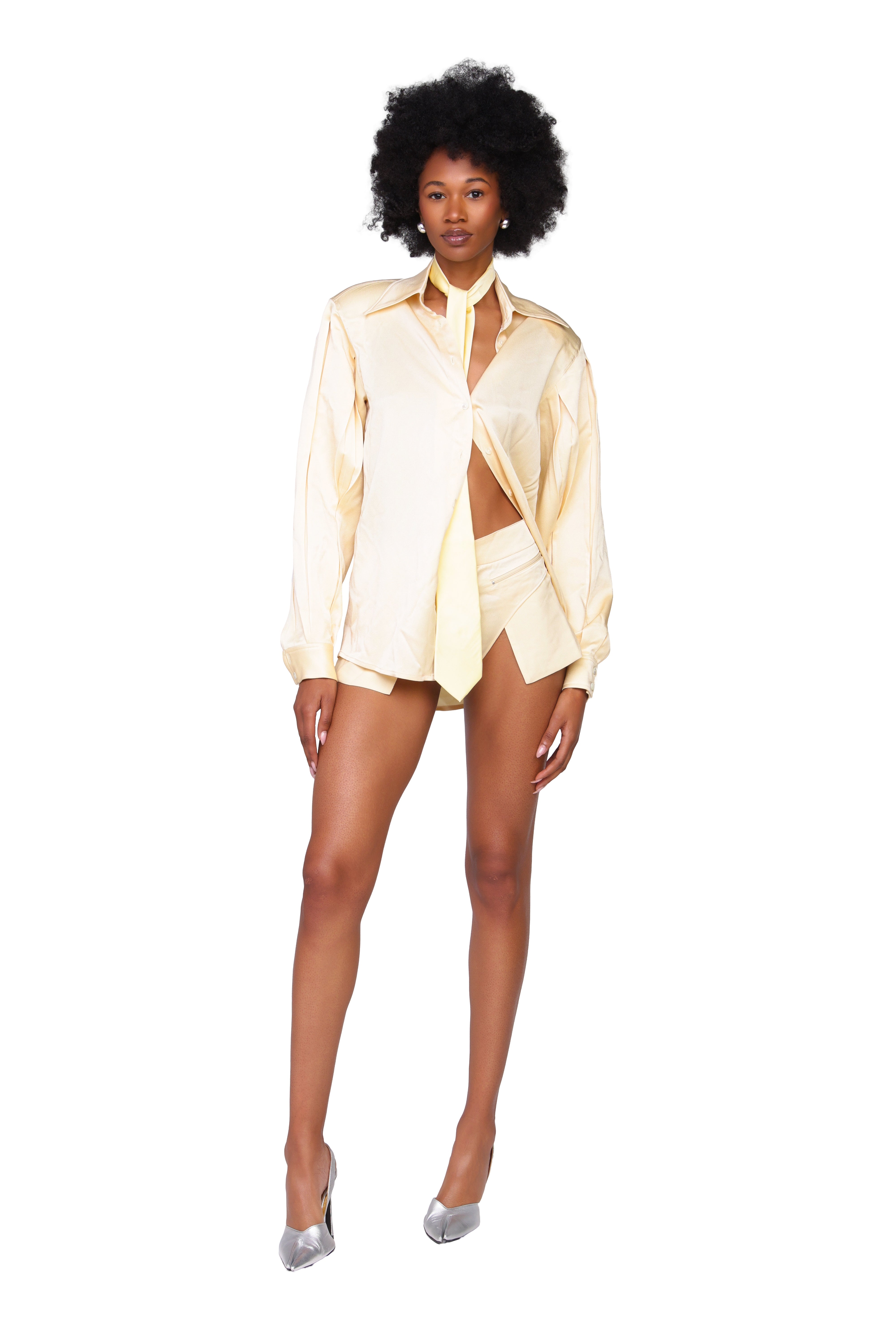 Pleated Mino Shirt 02